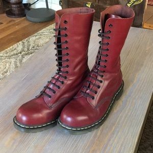 Dr. Martens 14 eye steel toe boots